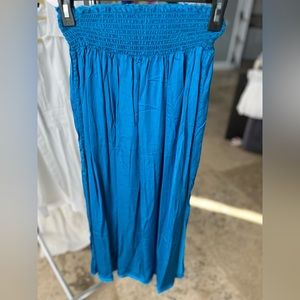 Aerie midi silk skirt